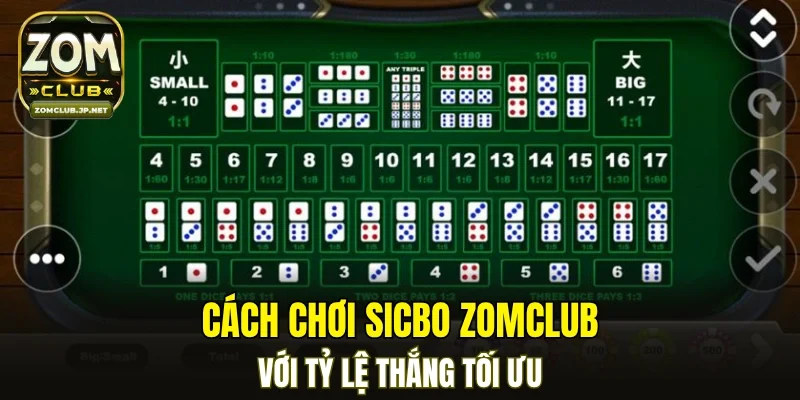 Cách chơi Sicbo ZOMCLUB với tỷ lệ thắng tối ưu